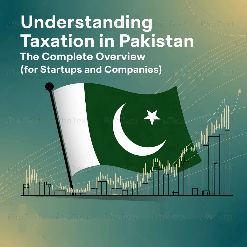 Illustration of Pakistan’s taxation structure with FBR and provincial tax authorities for startups and companies