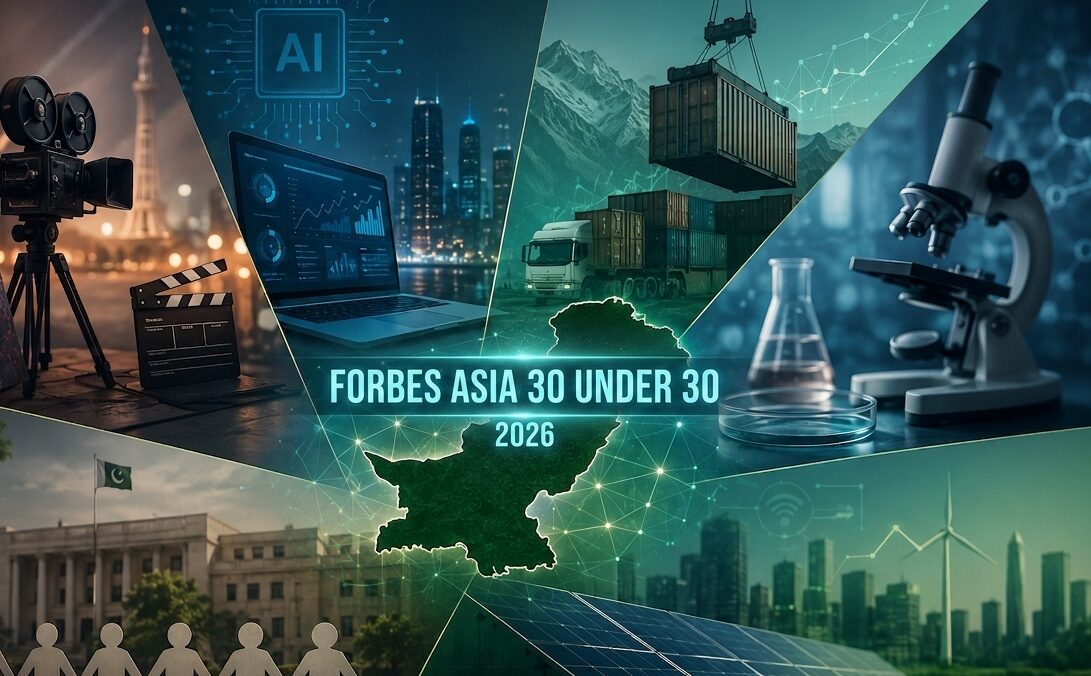 Forbes Asia’s 2026 30 Under 30 list features seven Pakistanis across five categories, highlighting the growing influence of Pakistani talent in technology, science, entertainment, and civic leadership