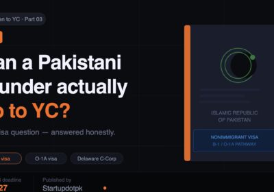 How can Pakistani Founders navigate through the visa practices of Y Combinator.