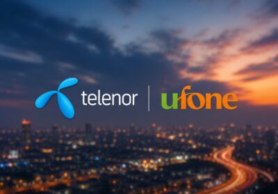 Telenor Pakistan and Ufone brand logos merging, representing PTCL's telecom merger approved by the Islamabad High Court